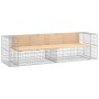 Gartenbank Design Gabione massives Kiefernholz 244x71x65,5 cm von vidaXL, Gartenbänke - Ref: Foro24-3196239, Preis: 268,69 €,...