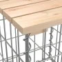 Garden bench design with gabions made of solid pine wood 244x71x65.5 cm by vidaXL, garden benches - Ref: Foro24-3196239, Pric...
