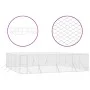 Perrera de exterior acero galvanizado plateado 8x8x2 m de vidaXL, Casetas y cercados para perros - Ref: Foro24-3190464, Preci...