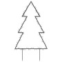Árbol de Navidad luces decorativas con estacas 115 LED 90 cm