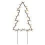 Árbol de Navidad lde uces con estacas 3 uds 50 LED 30 cm