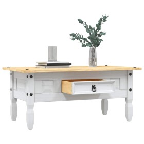 Mesa de centro Corona Range pino mexicano blanco 100x55x44 cm