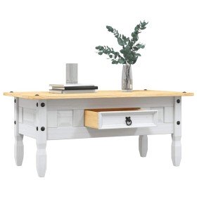 Mesa de centro Corona Range pino mexicano blanco 100x55x44 cm