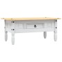 Mesa de centro Corona Range pino mexicano blanco 100x55x44 cm