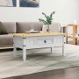 Mesa de centro Corona Range pino mexicano blanco 100x55x44 cm