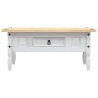 Mesa de centro Corona Range pino mexicano blanco 100x55x44 cm