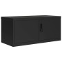 Aktenschrank aus schwarzem Stahl, 90 x 40 x 40 cm von vidaXL, Aktenschränke - Ref: Foro24-339718, Preis: 138,29 €, Rabatt: %