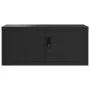 Black steel filing cabinet 90x40x40 cm by vidaXL, Filing cabinets - Ref: Foro24-339718, Price: 121,98 €, Discount: %