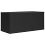 Aktenschrank aus schwarzem Stahl, 90 x 40 x 40 cm von vidaXL, Aktenschränke - Ref: Foro24-339718, Preis: 138,29 €, Rabatt: %
