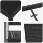 Conjunto de Comedor de Jardín 5 pcs Negro Poliratán
