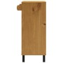 Mesa alta de bar FLAM madera maciza de pino 92x45x110 cm en Mesas de cocina y de comedor | Comprar online en Foro24