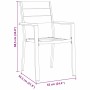 Conjunto de Comedor de Jardín 5 pcs Negro HDPE
