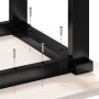 Patas de mesa de centro estructura O acero 70x60x43 cm