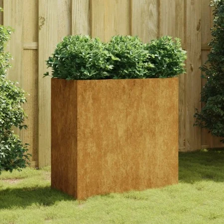 Jardinera de acero corten 80x40x80 cm de vidaXL, Maceteros y jardineras - Ref: Foro24-824525, Precio: 109,35 €, Descuento: %