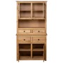 Sideboard aus massivem Kiefernholz im Panama-Stil, 93 x 40,5 x 180 cm von vidaXL, Schließfächer und Lagerschränke - Ref: Foro...