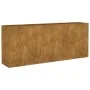 Jardinera acero corten 200x40x80 cm de vidaXL, Maceteros y jardineras - Ref: Foro24-824527, Precio: 201,55 €, Descuento: %