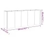 Jardinera acero corten 200x40x80 cm de vidaXL, Maceteros y jardineras - Ref: Foro24-824527, Precio: 201,55 €, Descuento: %