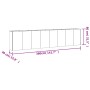Jardinera acero corten 360x40x80 cm de vidaXL, Maceteros y jardineras - Ref: Foro24-824529, Precio: 342,89 €, Descuento: %