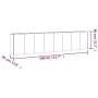 Jardinera acero corten 360x40x80 cm de vidaXL, Maceteros y jardineras - Ref: Foro24-824529, Precio: 447,13 €, Descuento: %