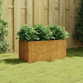 Corten steel pot 80x40x40 cm by vidaXL, Pots and planters - Ref: Foro24-824530, Price: 91,23 €, Discount: %