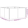 Pflanzgefäß aus Cortenstahl 80x80x40 cm von vidaXL, Töpfe und Pflanzgefäße - Ref: Foro24-824531, Preis: 104,25 €, Rabatt: %