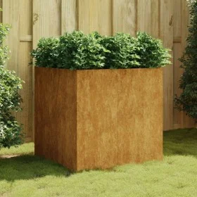 Jardinera de acero corten 80x80x80 cm de vidaXL, Maceteros y jardineras - Ref: Foro24-824537, Precio: 142,83 €, Descuento: %
