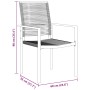 Conjunto de Comedor de Jardín 5 pcs Negro Ratana de PVC