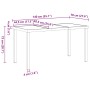 Conjunto de Comedor de Jardín 5 pcs Negro Ratana de PVC