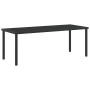 Conjunto de Comedor de Jardín 7 pcs Negro Ratana de PVC