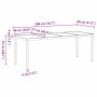 Conjunto de Comedor de Jardín 7 pcs Negro Ratana de PVC