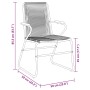 Conjunto de Comedor de Jardín 5 pcs Negro Ratana de PVC