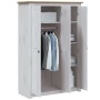 Armario de 3 puertas pino Panamá Range blanco 118x50x171,5 cm