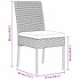 Conjunto de Comedor de Jardín 5 pcs Negro Poliratán