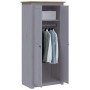Armario madera maciza pino gris Panamá Range 80x50x171,5 cm
