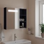 Mueble de baño con espejo y luz LED gris 60x13x52 cm en Tocadores de baño | Comprar online en Foro24