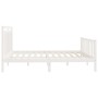 Solid white pine wood bed frame 200x200 cm by vidaXL, Beds and slatted bases - Ref: Foro24-3107049, Price: 156,89 €, Discount: %