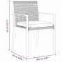 Conjunto de Comedor de Jardín 5 pcs Negro Poliratán