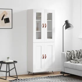 Tall white plywood sideboard 69.5x34x180 cm by vidaXL, Sideboards - Ref: Foro24-3198313, Price: 155,28 €, Discount: %