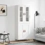 Hohes Sideboard Sperrholz weiß 69,5x34x180 cm von vidaXL, Sideboards - Ref: Foro24-3198313, Preis: 153,42 €, Rabatt: %