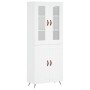 Aparador alto madera contrachapada blanco 69,5x34x180 cm de vidaXL, Aparadores - Ref: Foro24-3198313, Precio: 155,69 €, Descu...