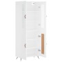 Aparador alto madera contrachapada blanco 69,5x34x180 cm de vidaXL, Aparadores - Ref: Foro24-3198313, Precio: 155,69 €, Descu...