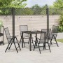 Conjunto de Comedor de Jardín 5 pcs Antracita Acero