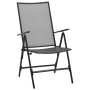 Conjunto de Comedor de Jardín 5 pcs Antracita Acero