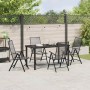 Conjunto de Comedor de Jardín 5 pcs Antracita Acero
