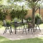 Conjunto de Comedor de Jardín 5 pcs Antracita Acero