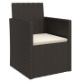 Garden chair with black synthetic rattan cushion by vidaXL, Garden chairs - Ref: Foro24-362320, Price: 74,27 €, Discount: %