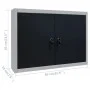 Industrieller Wandwerkzeugschrank Metall grau und schwarz von vidaXL, Werkzeugschränke - Ref: Foro24-145365, Preis: 125,69 €,...