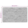 Alfombra lavable antideslizante negro y dorado 120x180 cm
