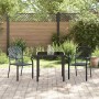 Conjunto de Comedor de Jardín 3 pcs Antracita Acero