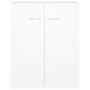 Aparador de madera contrachapada blanco 60x30x75 cm de vidaXL, Aparadores - Ref: Foro24-800729, Precio: 60,17 €, Descuento: %